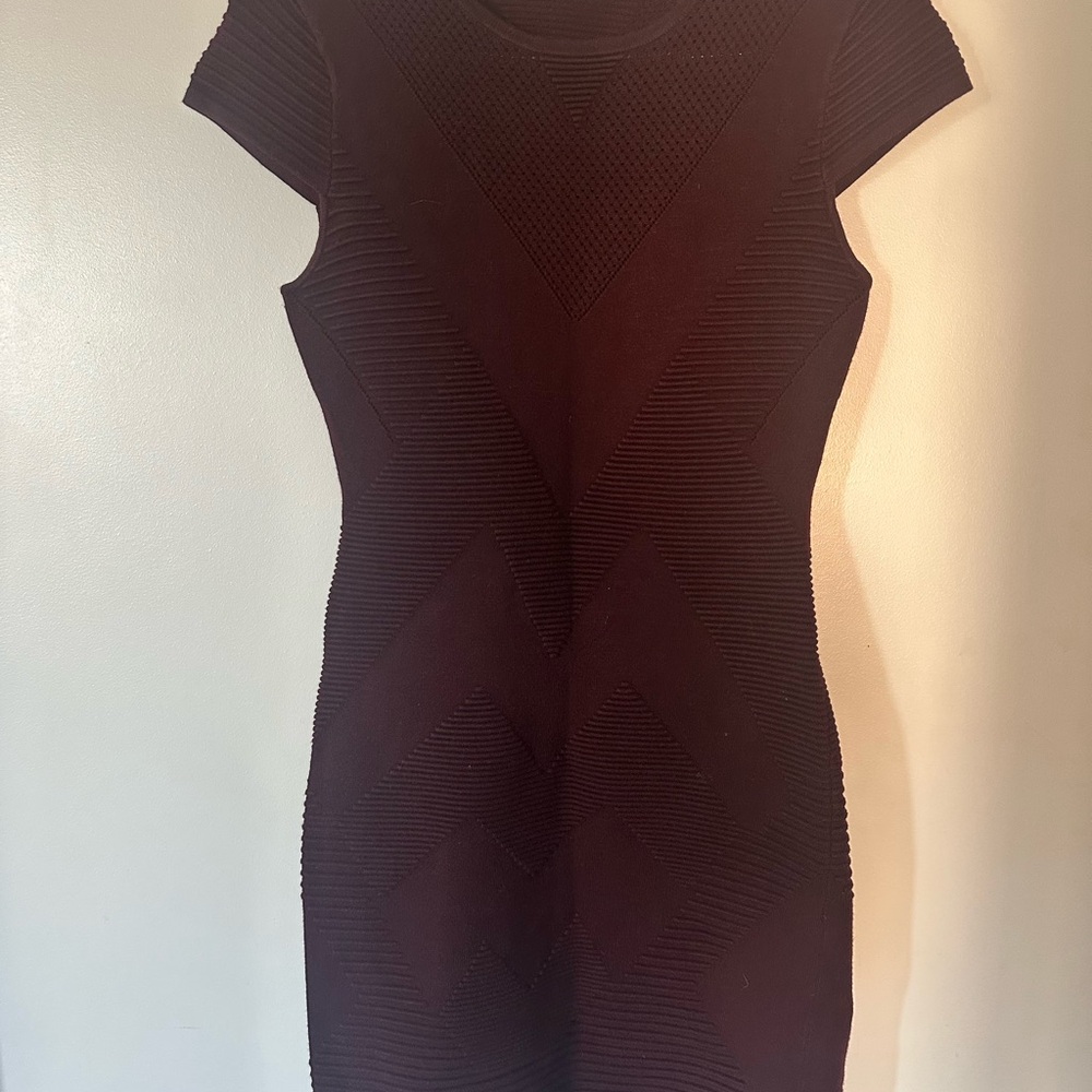 Maroon sweater Dress